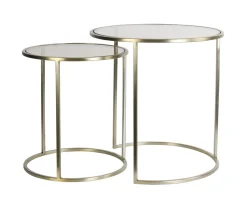 Light & Living Zwarte Bijzettafel|Bijzettafels Set|Bijzettafel Duarte Set van 2 stuks