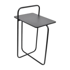 Urban Interiors Zwarte Bijzettafel|Bijzettafel Easy Met Tijdschriftenrek, 28 x 37cm, kleur Mat Zwart