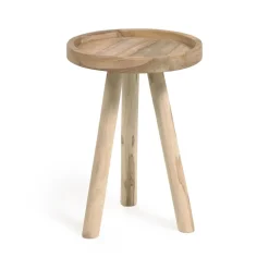 Kave Home Ronde Bijzettafel|Bijzettafel Glenda hout Teak