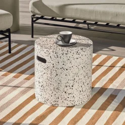 Kave Home Loungetafels & Bijzettafels|Bijzettafel Jenell 35cm Wit