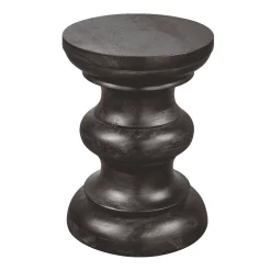 WOOOD Ronde Bijzettafel|Bijzettafel Jonah Mangohout, 30cm Donkerbruin