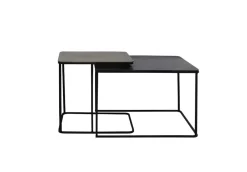 Light & Living Bijzettafels Set|Bijzettafel Lebu Set van 2 stuks, kleur Antiek koper