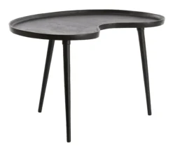 Light & Living Zwarte Bijzettafel|Bijzettafel Lienz 67 x 49cm