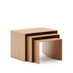 Kave Home Bijzettafels Set|Bijzettafel Litto Set van 3 stuks