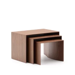 Kave Home Bijzettafels Set|Bijzettafel Litto Set van 3 stuks