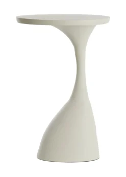 Light & Living Ronde Bijzettafel|Bijzettafel Macau 55cm hoog, kleur Mat Crème Cru00e8me