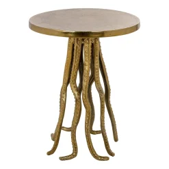 Richmond Interiors Ronde Bijzettafel|Bijzettafel Macey 41cm, kleur Goud