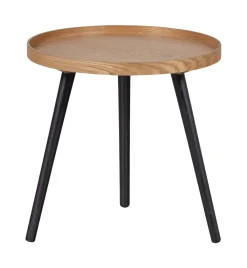 WOOOD Ronde Bijzettafel|Bijzettafel Mesa kleur Naturel