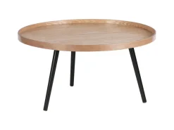 WOOOD Ronde Bijzettafel|Bijzettafel Mesa kleur Naturel