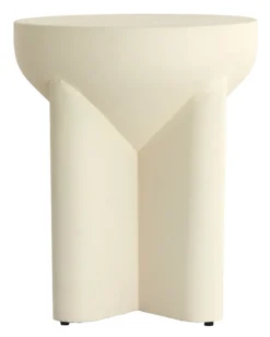 Light & Living Ronde Bijzettafel|Bijzettafel Mikado 36cm Cru00e8me