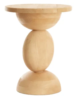 Light & Living Ronde Bijzettafel|Bijzettafel Mirto Mangohout, 40cm Naturel