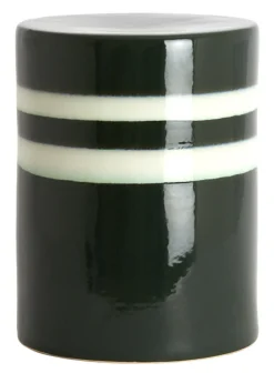 Light & Living Ronde Bijzettafel|Bijzettafel Mooca Keramiek, 33cm Donkergroen