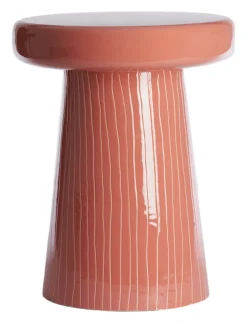 Light & Living Ronde Bijzettafel|Bijzettafel Nunoa 41cm Koraal