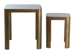 Light & Living Bijzettafels Set|Bijzettafel Oxe Set van 2 stuks, kleur Antiek Brons