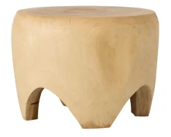 MUST Living Ronde Bijzettafel|Bijzettafel Puro Suarhout Naturel