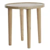 Light & Living Ronde Bijzettafel|Bijzettafel Qiano Mangohout, 45cm, kleur Naturel