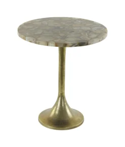 Light & Living Ronde Bijzettafel|Bijzettafel Rickerd Ø48cm Geel