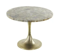 Light & Living Ronde Bijzettafel|Bijzettafel Rickerd Ø61cm Geel