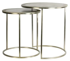 Light & Living Bijzettafels Set|Ronde Bijzettafel|Bijzettafel Talca Set van 2 stuks, 40/50cm