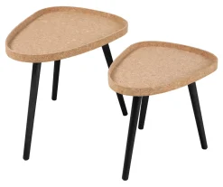 Artistiq Living Bijzettafels Set|Bijzettafel Torri Kurk, Set van 2 stuks