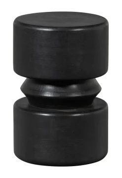 WOOOD Zwarte Bijzettafel|Ronde Bijzettafel|Bijzettafel Tuve 30cm, kleur Matzwart
