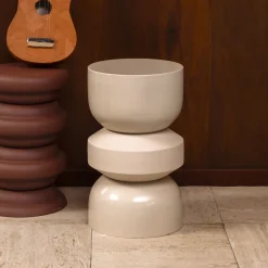 Dutchbone Ronde Bijzettafel|Krukjes|Bijzettafel/Kruk Apollo