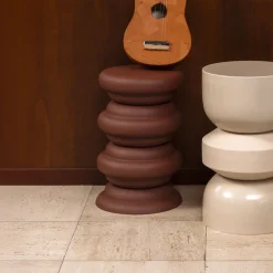 Dutchbone Ronde Bijzettafel|Krukjes|Bijzettafel/Kruk Artemis Terra