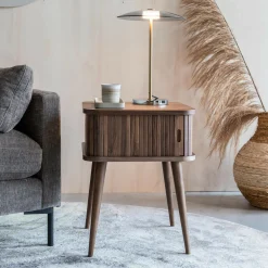 Zuiver Nachtkastjes|Nachtkastjes|Bijzettafel/Nachtkastje Barbier Hout, 45 x 45cm