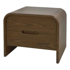 Richmond Interiors Nachtkastjes|Nachtkastjes|Bijzettafel/Nachtkastje Bedford Met 2 lades Bruin