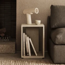 Ethnicraft Nachtkastjes|Nachtkastjes|Bijzettafel/Nachtkastje Elements Microcement, kleur Off White