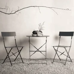 Nohr Eettafels Voor In Je Tuin|Bistroset Charee kleur Donkergrijs