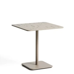 Kave Home Eettafels Voor In Je Tuin|Bistrotafel Brai Staal, 70 x 70cm, kleur Beige