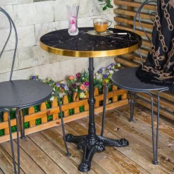 Artistiq Living Eettafels Voor In Je Tuin|Bistrotafels|Bistrotafel Kalman Marmer, 57cm
