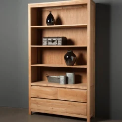 Tower Living Boekenkasten|Boekenkast Corona Teak, 210 x 120cm