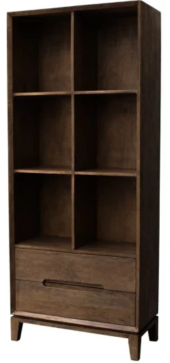 Livingfurn Boekenkasten|Boekenkast Cortez Mangohout, 200 x 83 cm