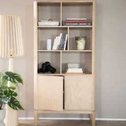 Eleonora Boekenkasten|Boekenkast Harvey Eikenhout, 180 x 90cm Naturel