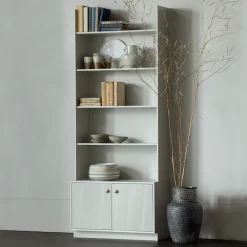 WOOOD Boekenkasten|Boekenkast Madu Grenenhout, 200 x 80cm