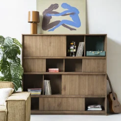 Eleonora Boekenkasten|Boekenkast Milo Eiken, 173 x 180cm Bruin