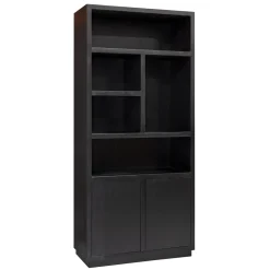 Richmond Interiors Boekenkasten|Boekenkast Oakura Eikenhout, kleur Zwart