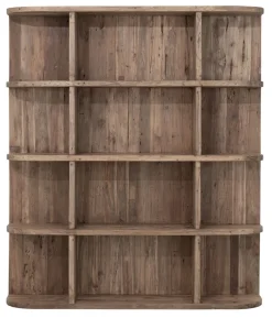 MUST Living Boekenkasten|Boekenkast Rush Teakhout, 160 x 140cm