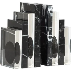 Richmond Interiors Tijdschriftenhouders|Boekenstandaard Fancy Crystal en marmer