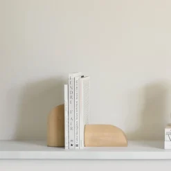 Ethnicraft Tijdschriftenhouders|Boekenstandaard PI Hout, Set van 2 stuks