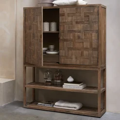 Rivièra Maison Buffetkasten & Vitrinekasten|Buffetkast Fraser Island Eikenhout, 190 x 150cm