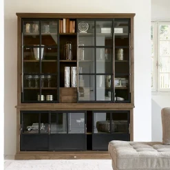 Rivièra Maison Buffetkasten & Vitrinekasten|Buffetkast The Hoxton 220 x 180cm Black