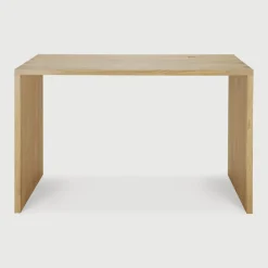 Ethnicraft Bureaus|Bureau U Gevernist Eikenhout, kleur Naturel