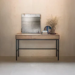 Ethnicraft Bureaus|Bureau Whitebird Gevernist Eikenhout, 127 x 41cm