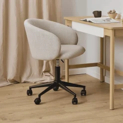 Bendt Bureaustoelen|Bureaustoel Cristi Structuurstof, kleur Beige