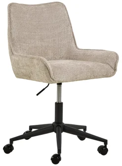 Bendt Bureaustoelen|Bureaustoel Erika Chenille, kleur Beige