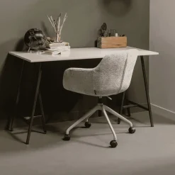 WOOOD Bureaustoelen|Bureaustoel Morros Chenille, kleur Taupe