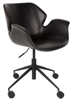 Zuiver Bureaustoelen|Bureaustoel Nikki PU leer